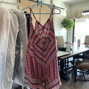 Tribal Print Halter Dress